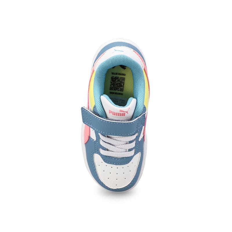 Infants'  G Caven 2.0 Block Sneaker - White/Pinkscape/Cool Blue