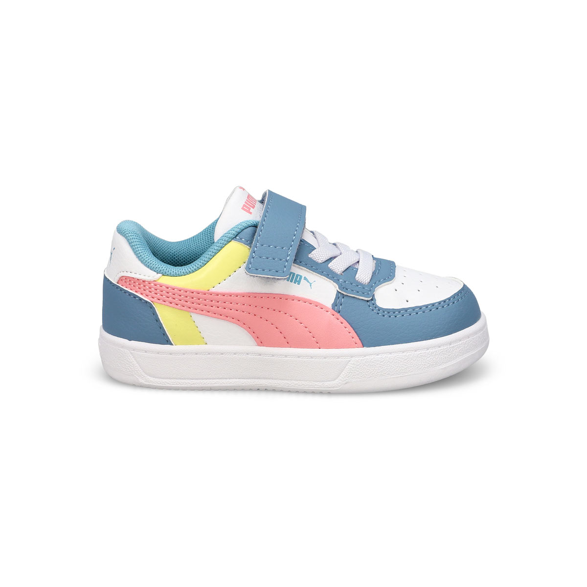 Baskets PUMA CAVEN 2.0 BLOCK, blanc/rose/bleu froid, bébés-F
