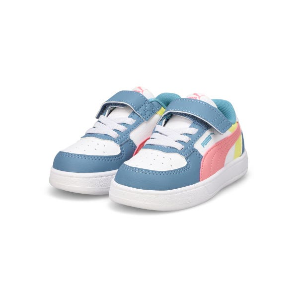 Infants'  G Caven 2.0 Block Sneaker - White/Pinkscape/Cool Blue