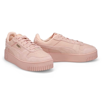 Women's Carina Street Suede Lace Up Sneaker - Rose
