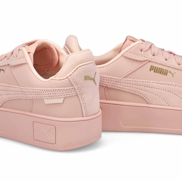 Women's Carina Street Suede Lace Up Sneaker - Rose