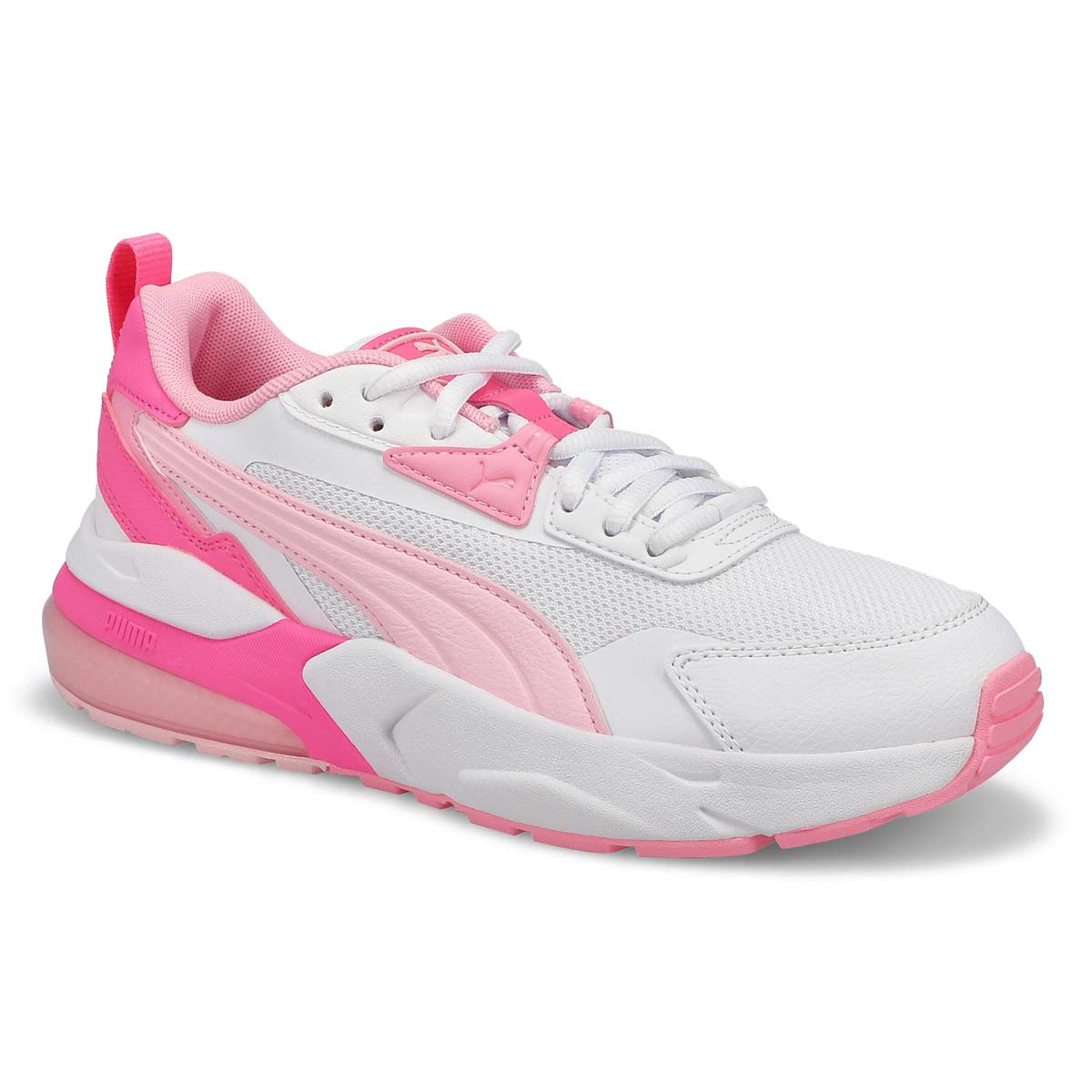 Women's Vis2k Lace Up Sneaker - White/Pink