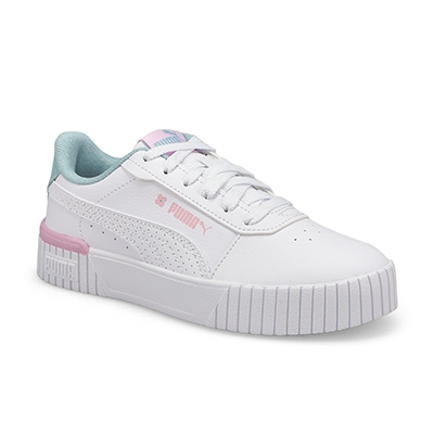 Grls Carina 2.0 Tropical Jr Sneaker - White/Turquoise/Grape