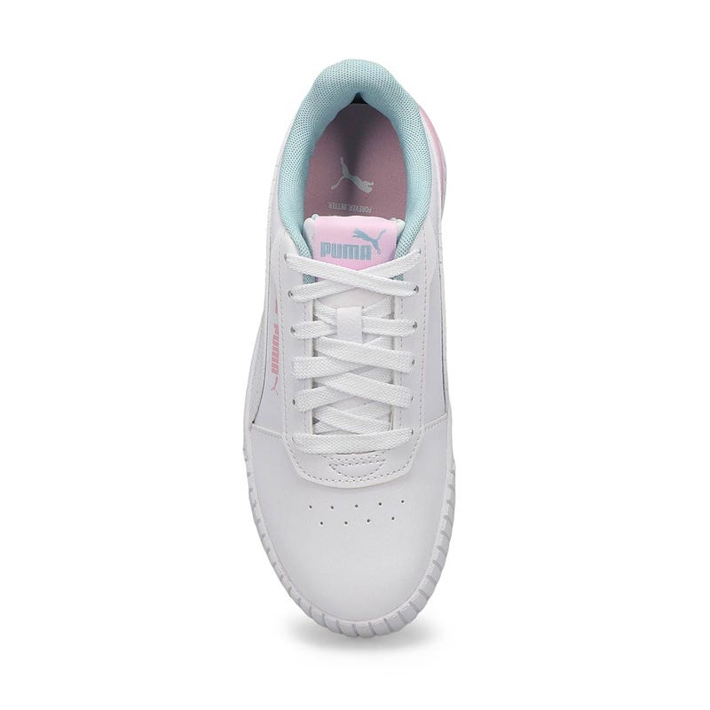 Girls' Carina 2.0 Tropical Jr Sneaker - White/Turquoise/Grape