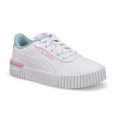 Grls Carina 2.0 Tropical Ps Sneaker - White/Turquoise/Grape