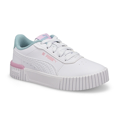 Basket Carina 2.0 Tropical Ps, blanc/turquoise/raisin, filles