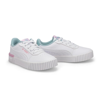 Girls'  Carina 2.0 Tropical Ps Sneaker - White/Tur