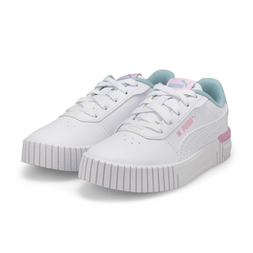 Girls'  Carina 2.0 Tropical Ps Sneaker - White/Tur