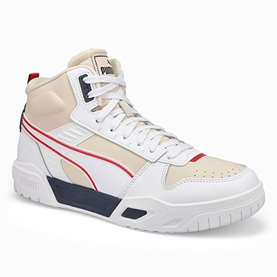 Baskets hautes RBD Tech Mid, blanc/marine/rouge, hommes