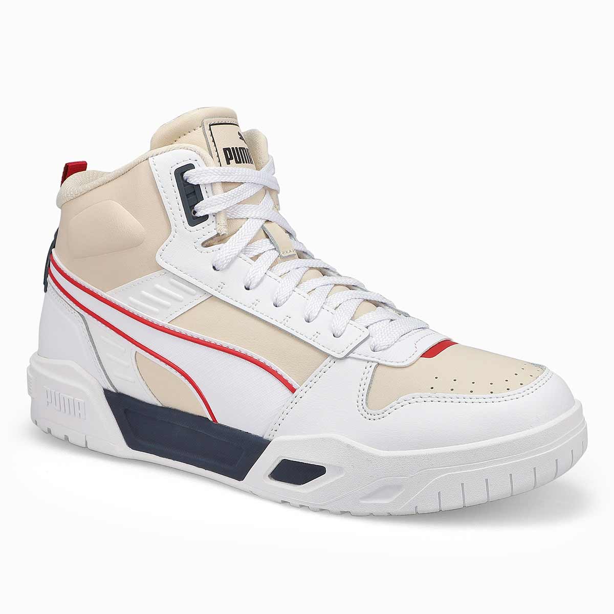 Men's RBD Tech Hi Top Sneaker - White/Navy/Red