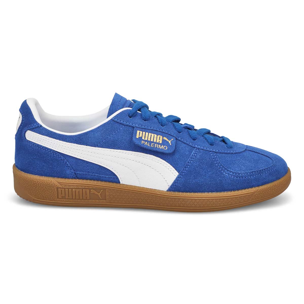 Baskets à lacets PALERMO, glaçure cobalt/blanc, hommes