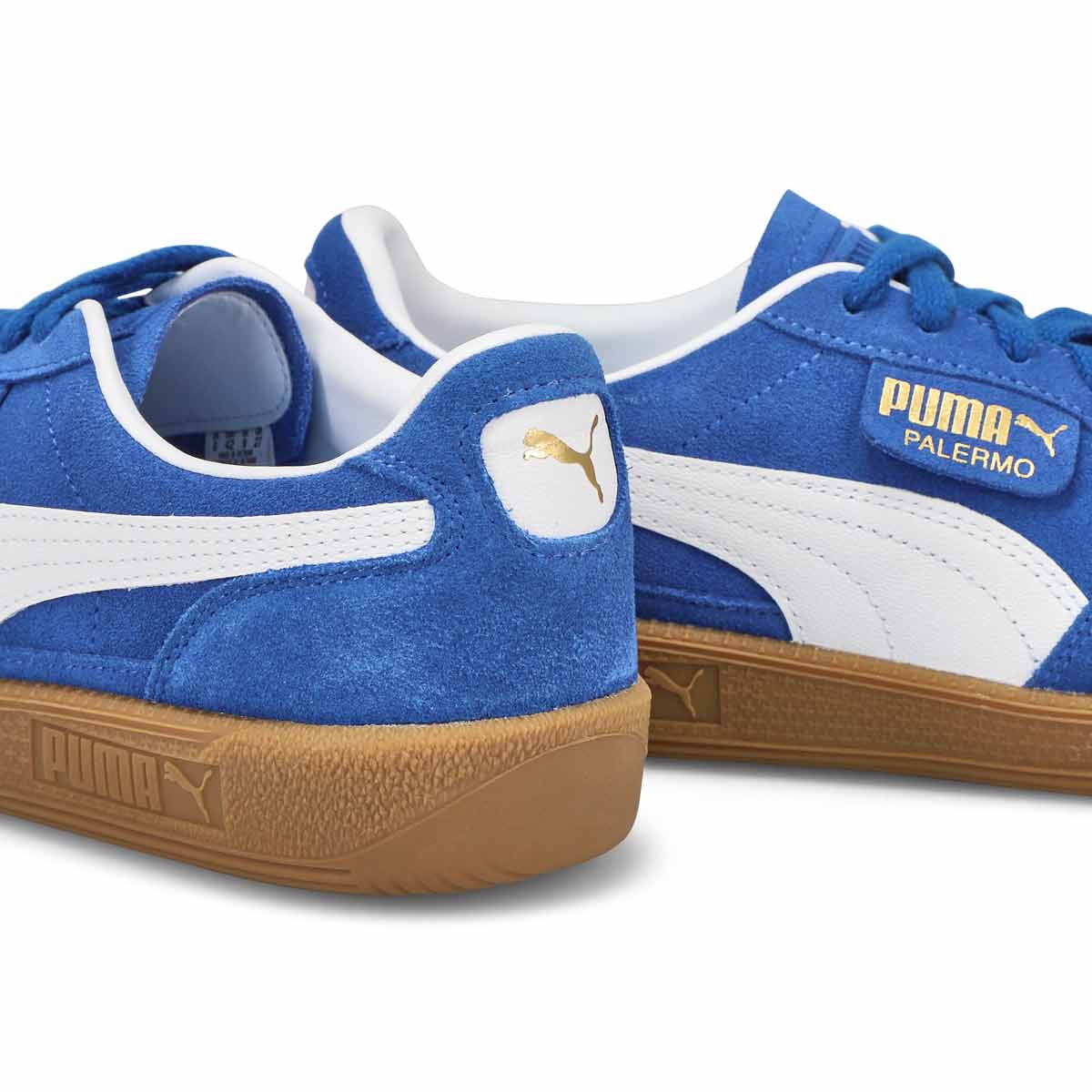 Baskets à lacets PALERMO, glaçure cobalt/blanc, hommes