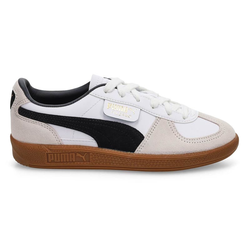 Kids'  Palermo Lace Up Sneaker - Puma White/Vapor Gray/Gum