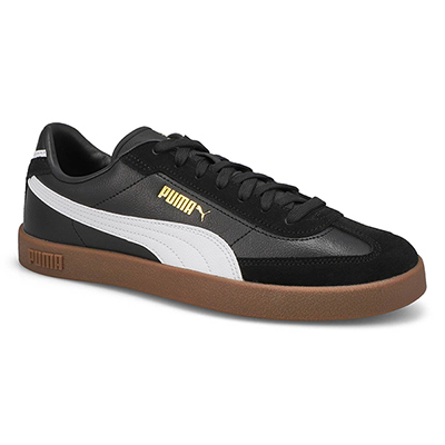 Mns Club II Era Lace Up Sneaker - Black/White/Gold