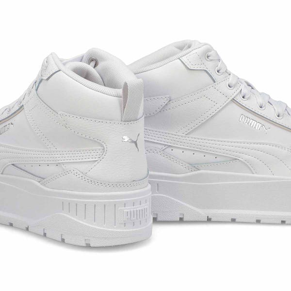 Baskets hautes à plateforme KARMEN II IDOL MID, blanc/blanc/argent, femmes