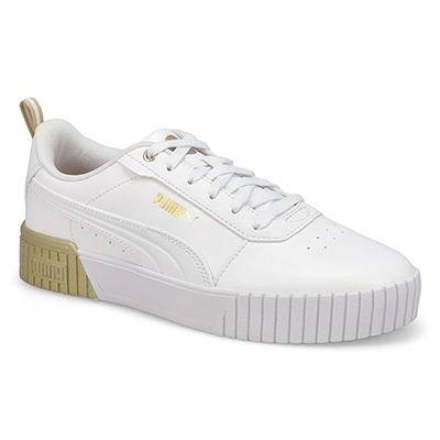 Baskets à lacets Carina 2.0 Metallic Dream, blanc/or, femmes