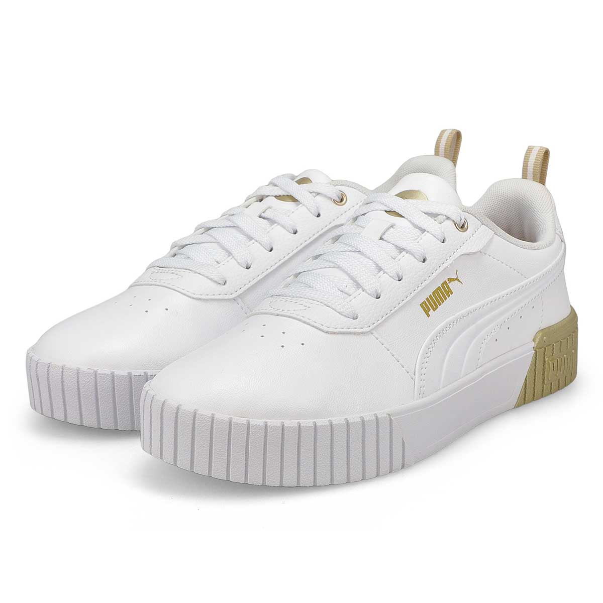 Baskets à lacets CARINA 2.0 METALLIC DREAM, blanc/or, femmes