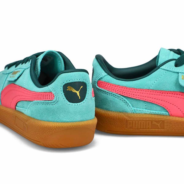 Women's Palermo Lace Up Sneaker - Turquoise/Pink