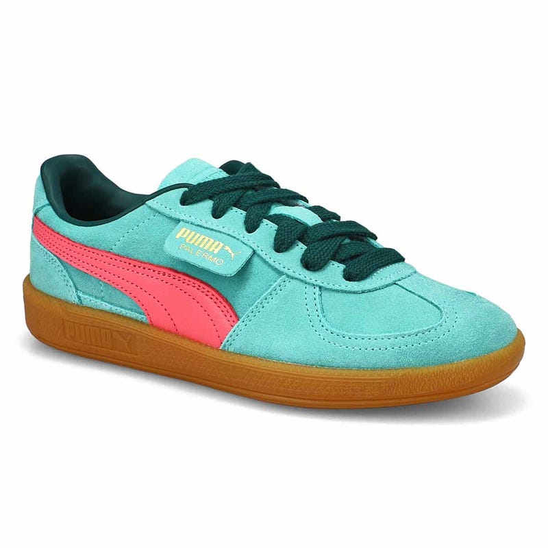 Women's Palermo Lace Up Sneaker - Turquoise/Pink