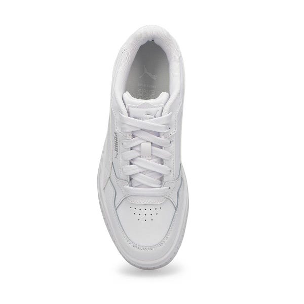 Girls'  Karmen II Idol Jr Platform Sneaker - White/White/Silver