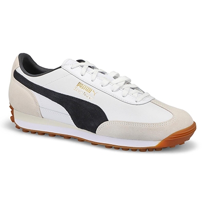 Mns Easy Rider Mix Lace Up Sneaker - White/Black