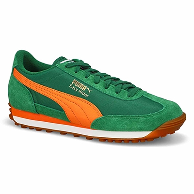 Mns Easy Rider Vintage Lace Up Sneaker - Green/Orange