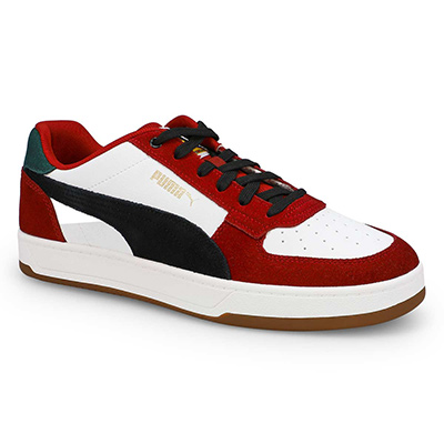 Mns Caven Year Of Sports Lace Up Sneaker - Intense Red/Black/Gum