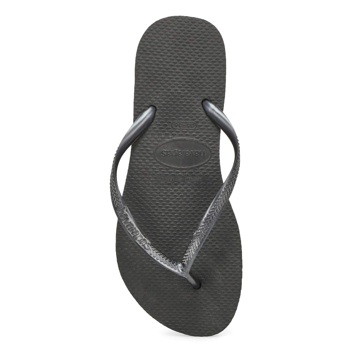 havaianas slim black flip flop