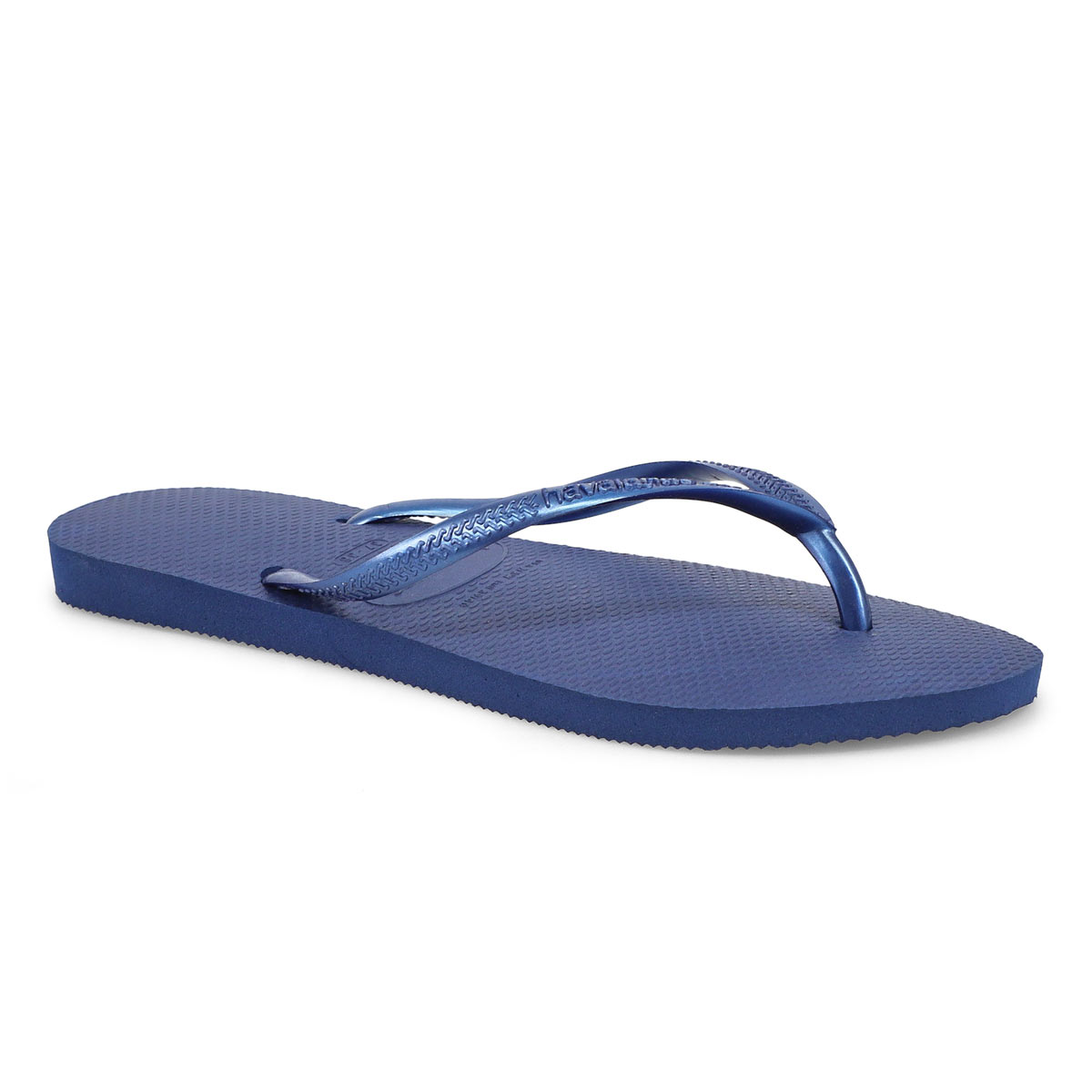 havaianas flip flops navy blue