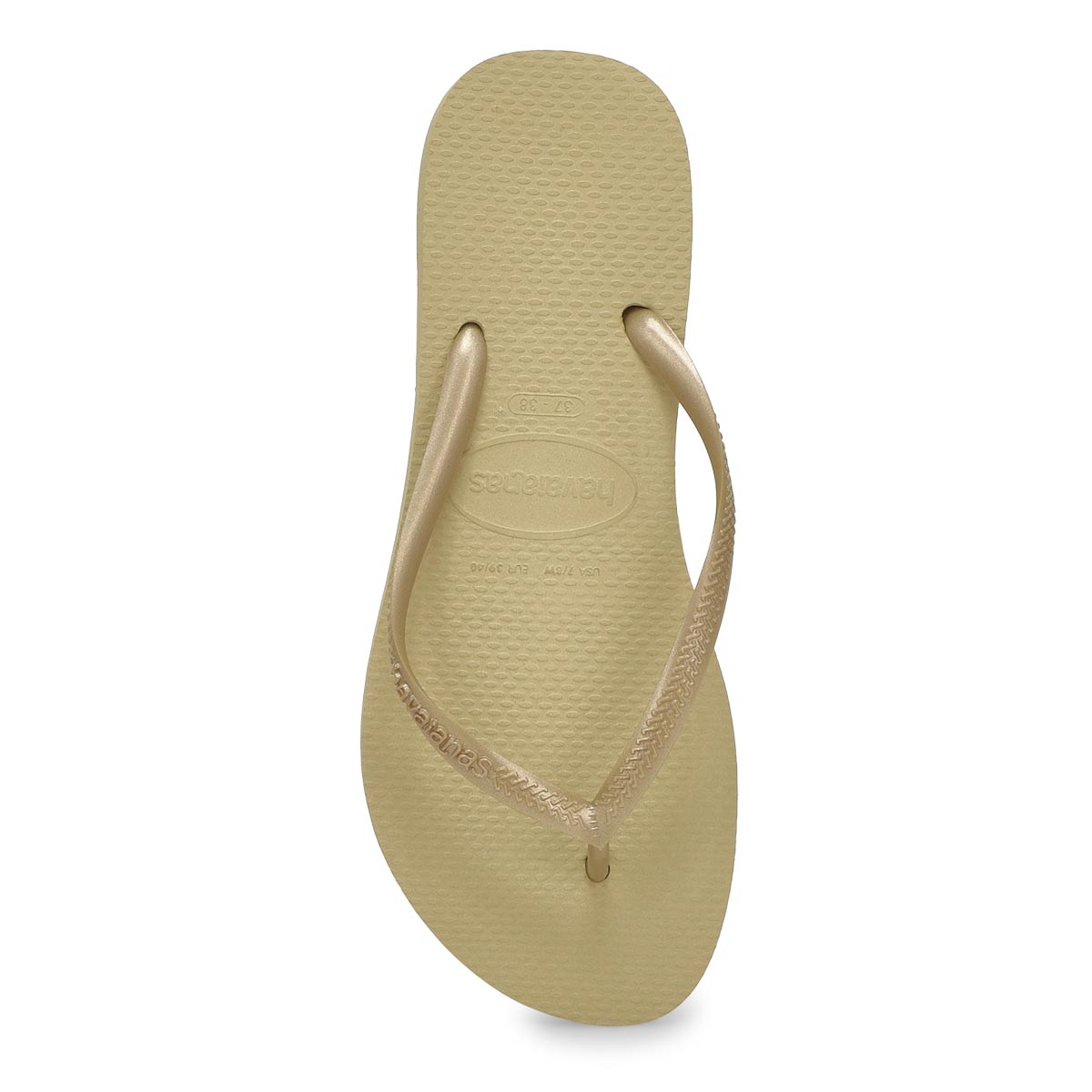 Women's Slim Flip Flop - Sand Grey/Light Golden