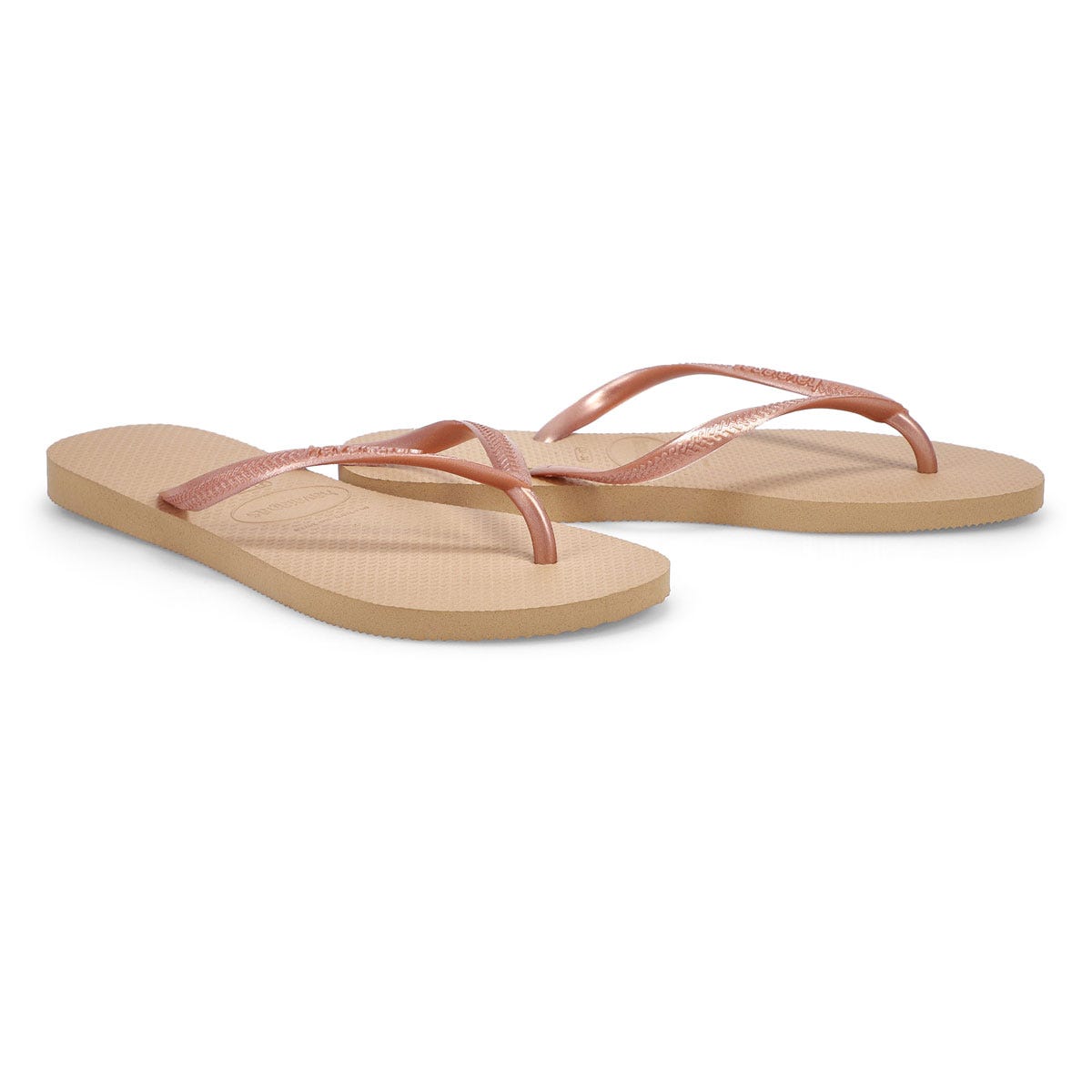 Slim Flip Flops - Rose Gold 