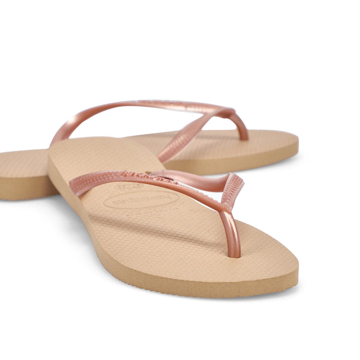 Slim Flip Flops - Rose Gold 