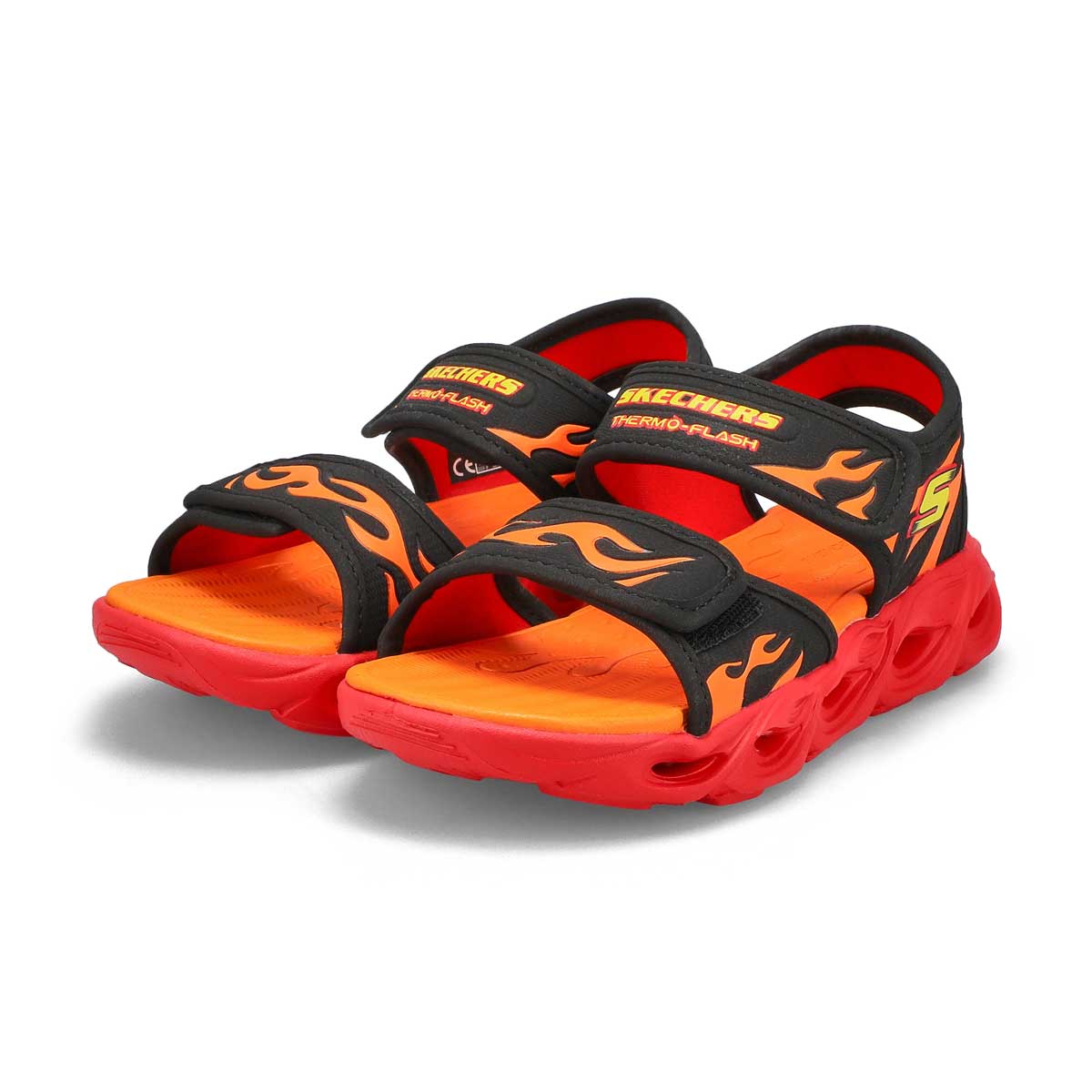 Sandale THERMO SPLASH, noir/rouge, garçons