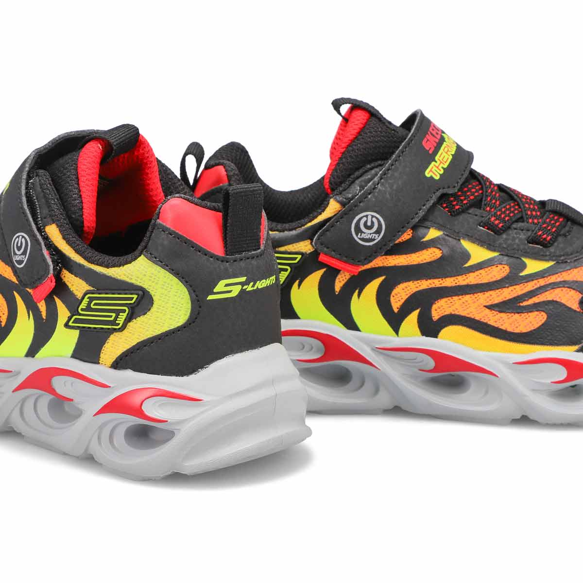 Boys' Thermo-Flash Light Up Sneakers - Black/Red