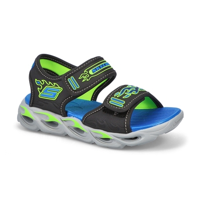 Bys Thermo-Splash 2 Strap Sandal - Black/Blue/Lime