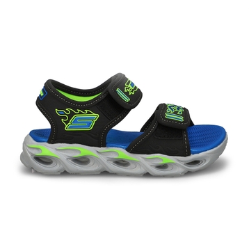 Boys' Thermo-Splash 2 Strap Sandal - Black/Blue/Li