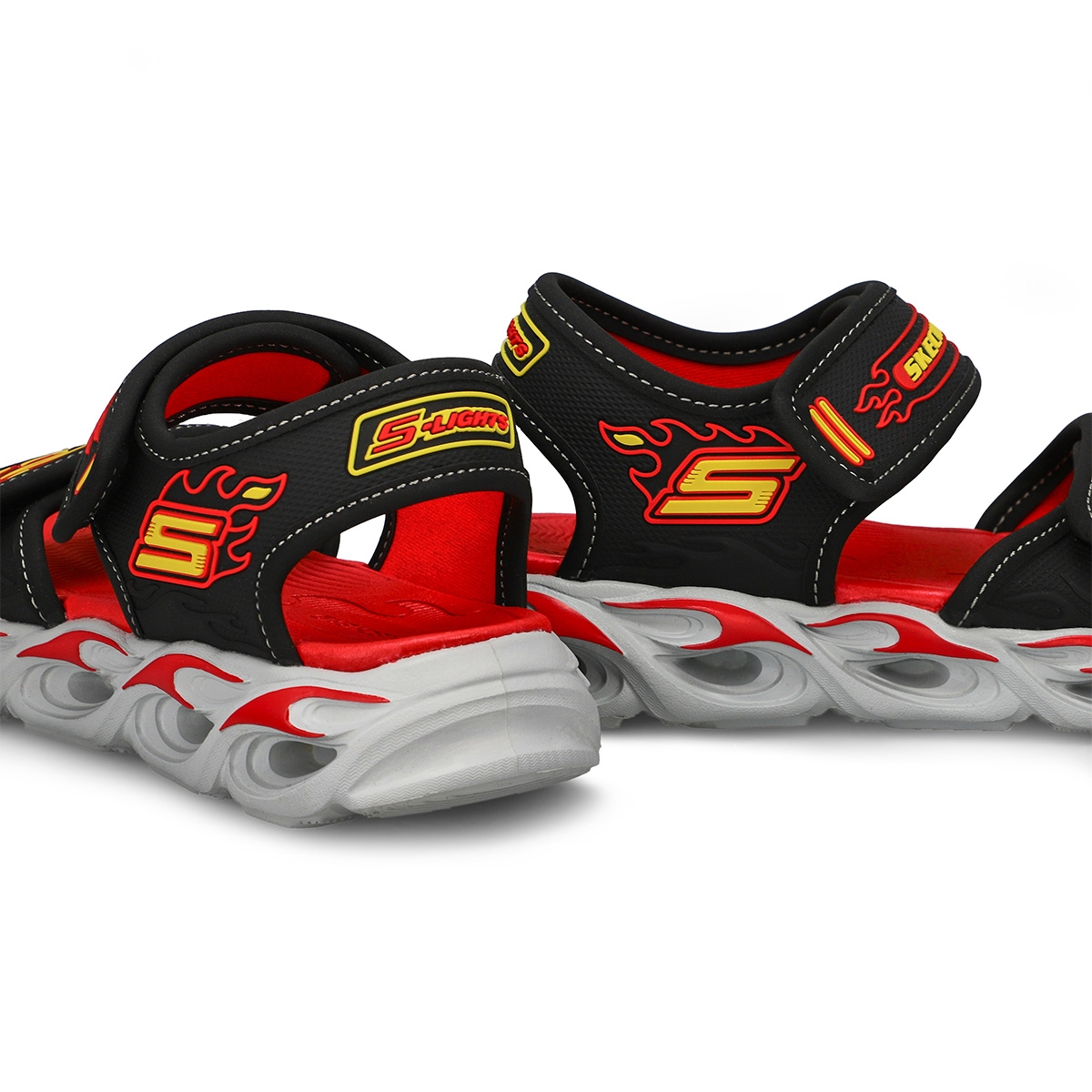 Boys' Thermo Splash 2 Strap Sandal - Black/Red