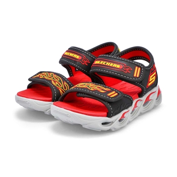 Boys' Thermo Splash 2 Strap Sandal - Black/Red