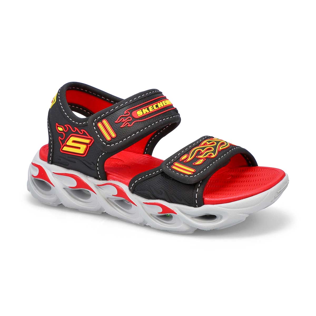 Boys' Thermo Splash 2 Strap Sandal - Black/Red