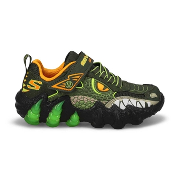 Boys'  Skech-O-Saurus Lights 2.0 Sneaker - Olive