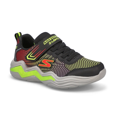 Bys Erupters IV Light Up Sneaker - Black/Lime