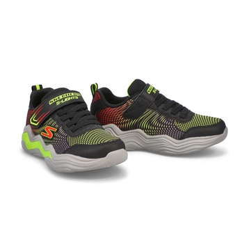 Boys' Erupters IV Light Up Sneaker - Black/Lime