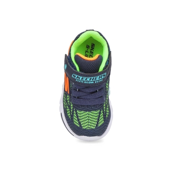 Infants' Flex Glow Elite Sneaker-Navy/Multi