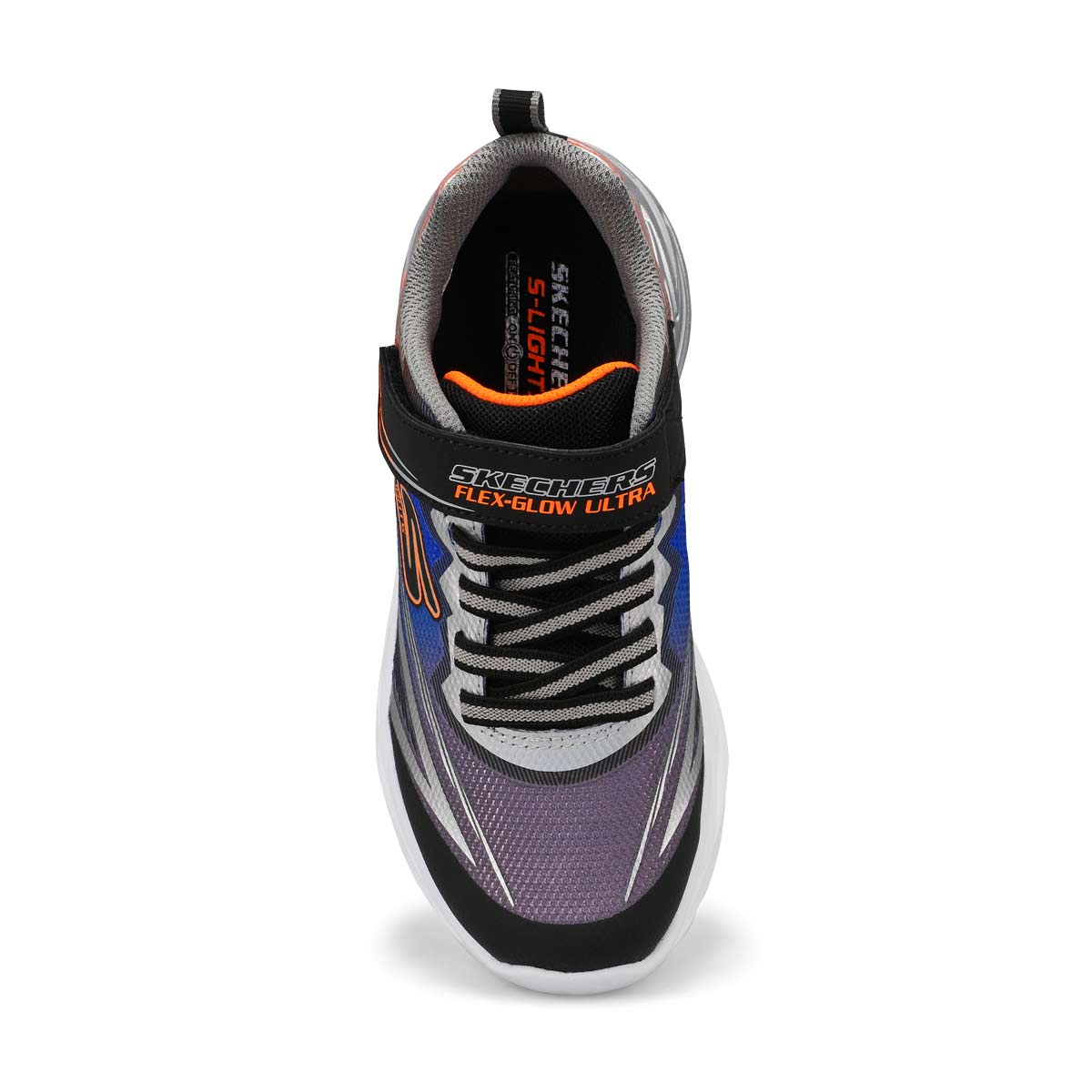 Boys'  Flex-Glow Ultra Light Up Sneaker - Black/Silver