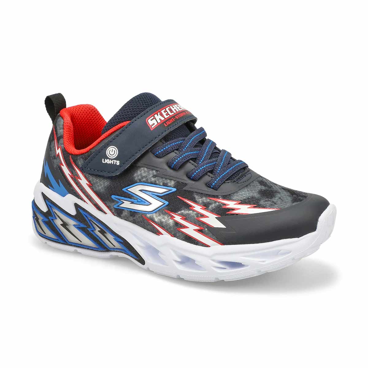 Boys' Light Storm 2.0 Light Up Sneaker - Navy/Red