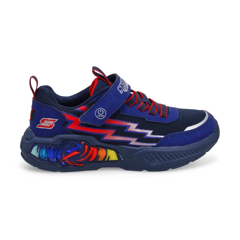 Espadrilles lumineuses Light Storm 3 garçon - Marine/Rouge