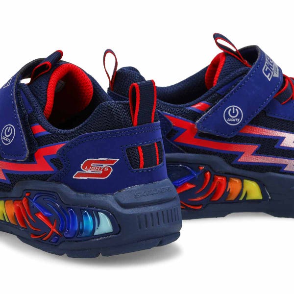 Espadrilles lumineuses Light Storm 3 garçon - Marine/Rouge