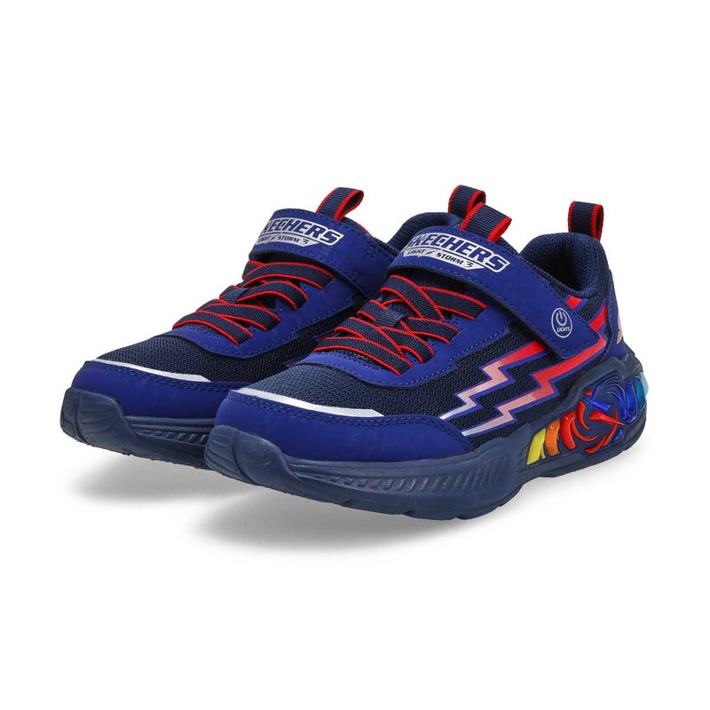 Espadrilles lumineuses Light Storm 3 garçon - Marine/Rouge