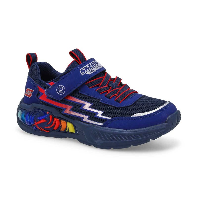 Espadrilles lumineuses Light Storm 3 garçon - Marine/Rouge