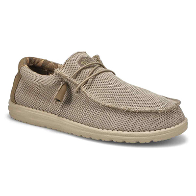 HEYDUDE Men's Wally Sox Casual Shoe - Beige | SoftMoc.com